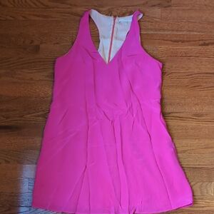 Lavender Brown‎ Pink Silk Sheath Dress
